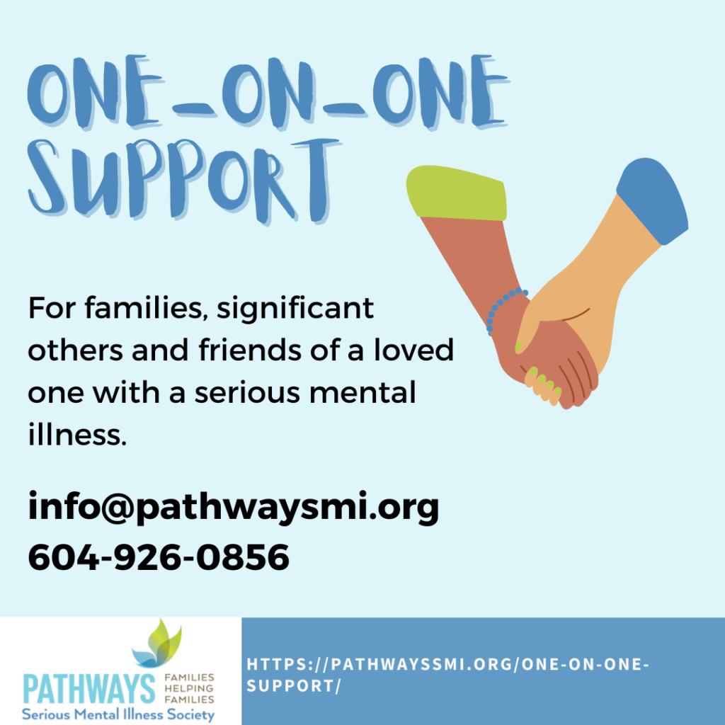 One On One Support Pathways Serious Mental Illness Society