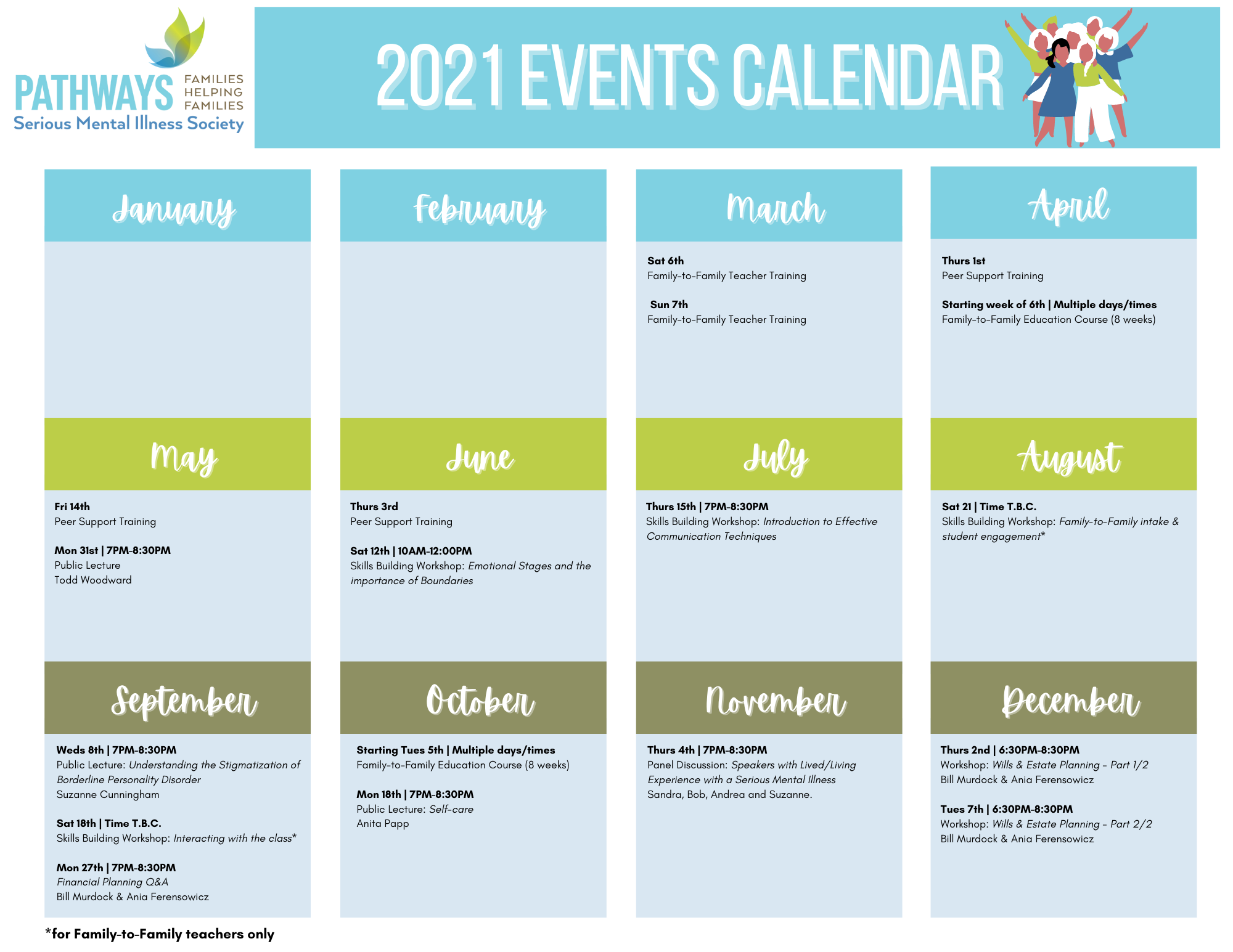 Downloadable Events Calendar Pathways Serious Mental Illness Society