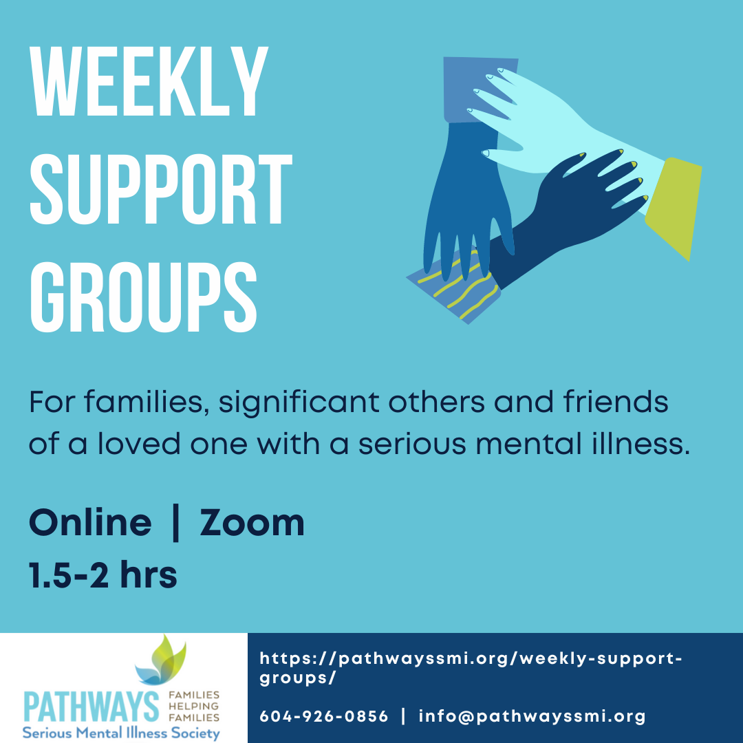 Weekly Support Groups Pathways Serious Mental Illness Society
